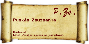 Puskás Zsuzsanna névjegykártya