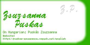 zsuzsanna puskas business card